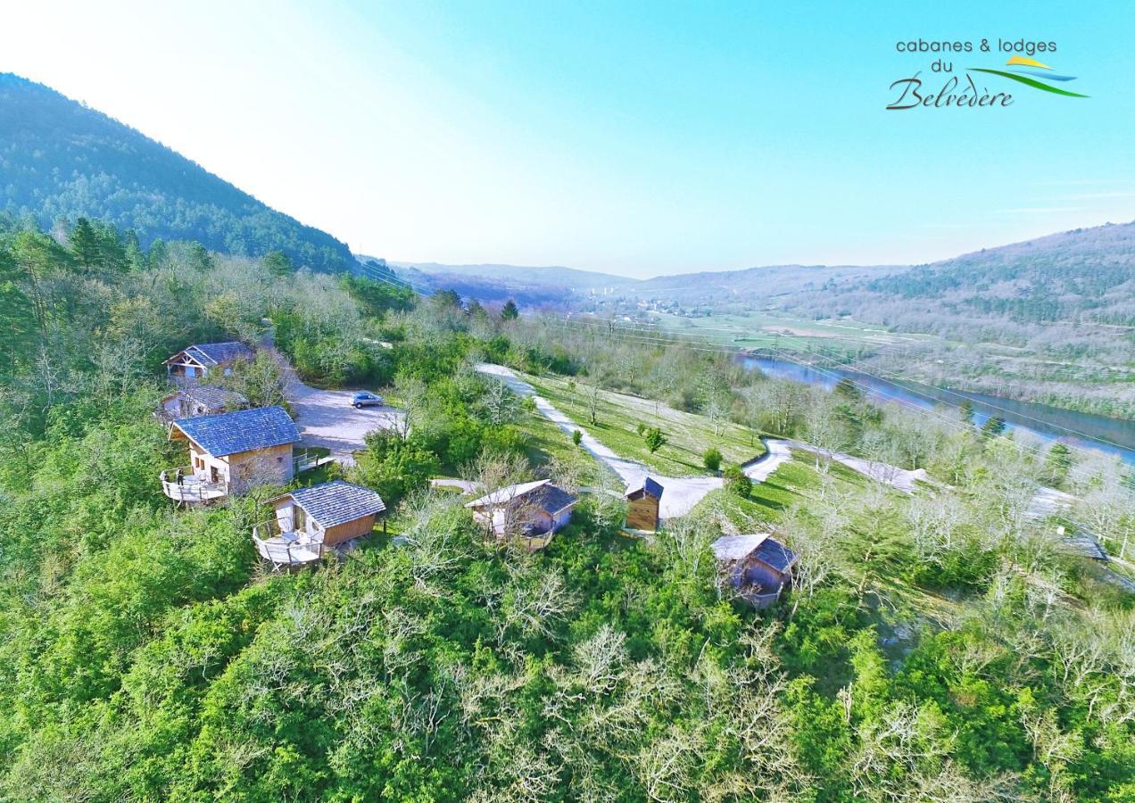 Cabanes Et Lodges Du Belvedere Serrieres-sur-Ain Exterior foto